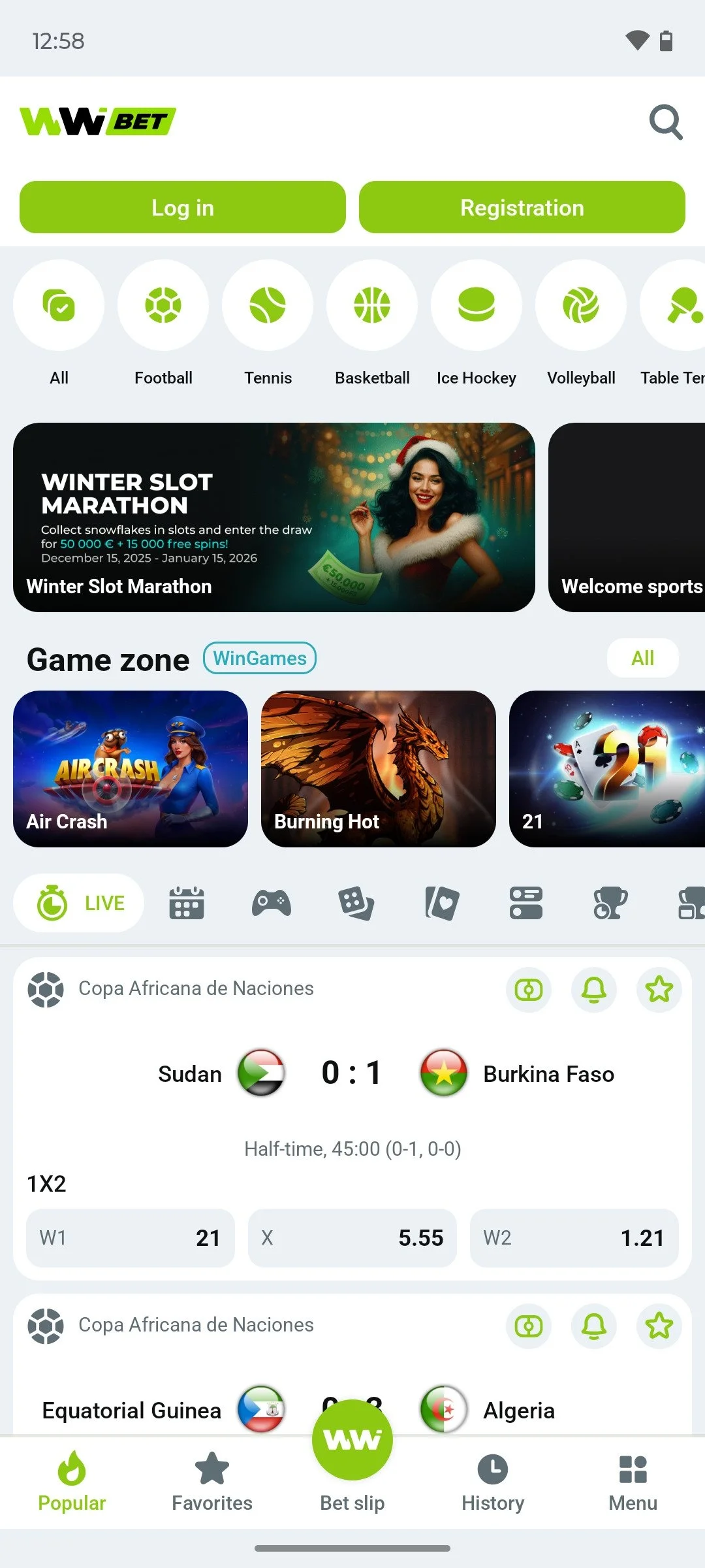 Скриншот приложения winwin 8